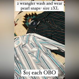 Wrangler pearl snaps